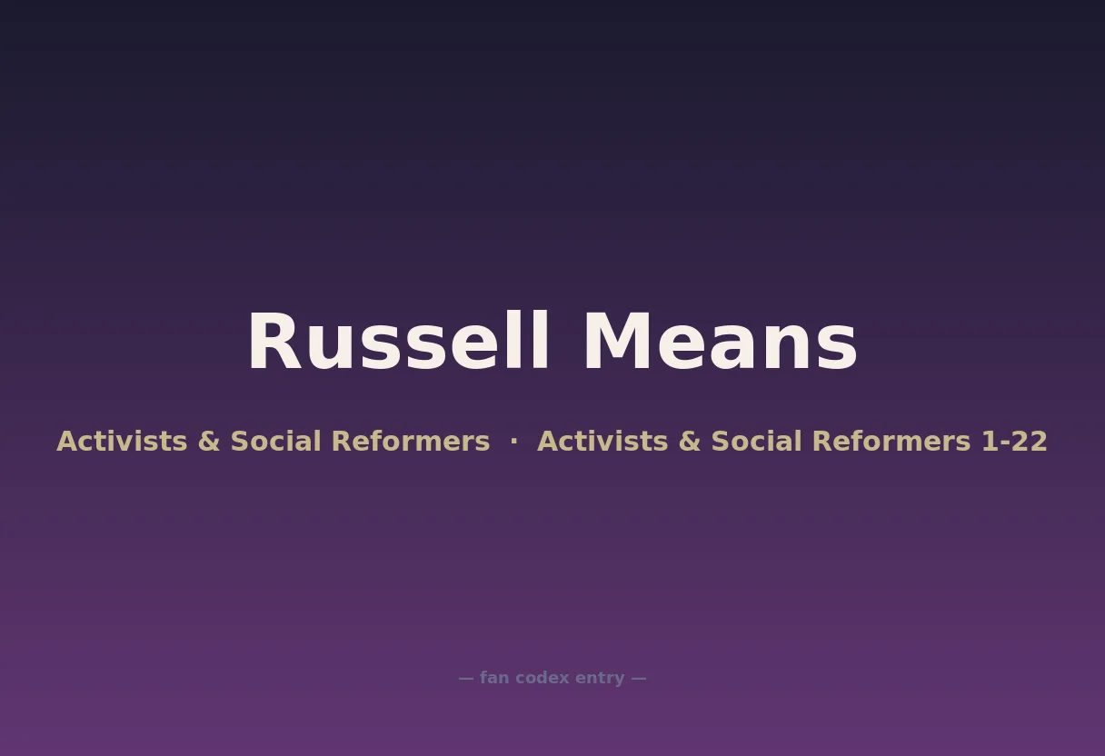 Russell Means