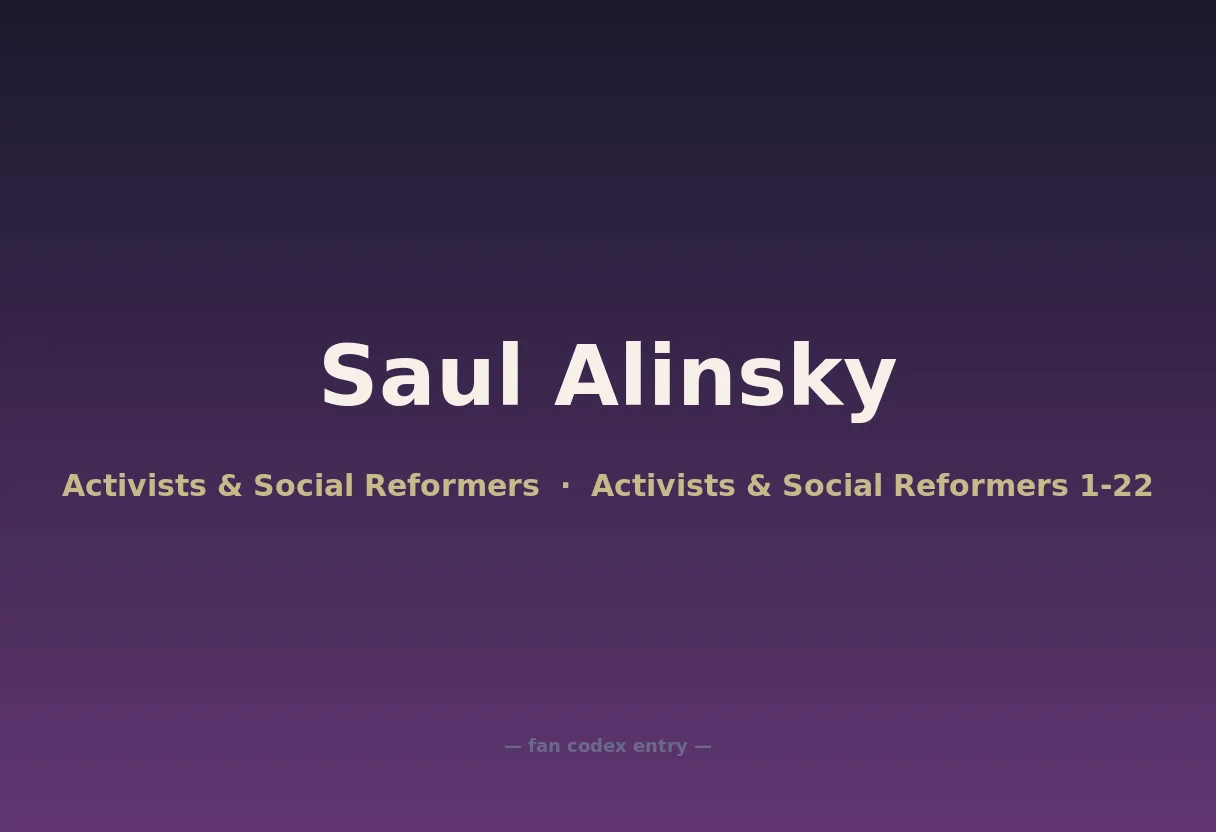 Saul Alinsky