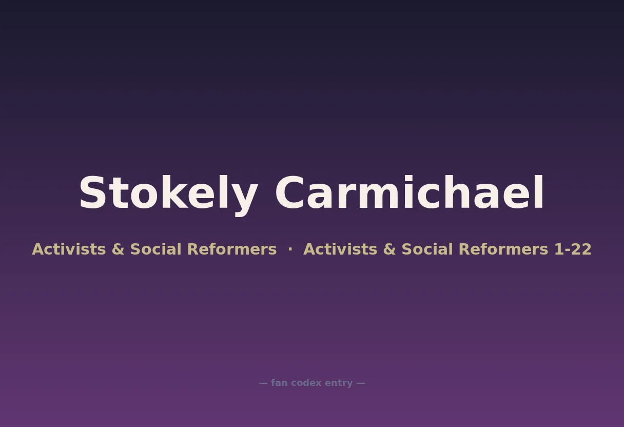 Stokely Carmichael
